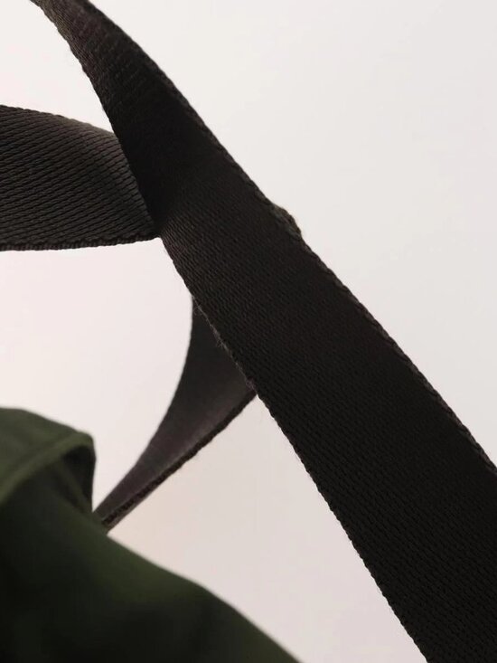 PRADA Backpack Nylon Green Silver Auth 174558